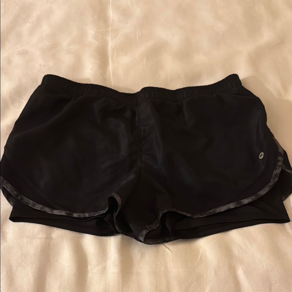 RBX Black Athletic Shorts with Elastic Waistband